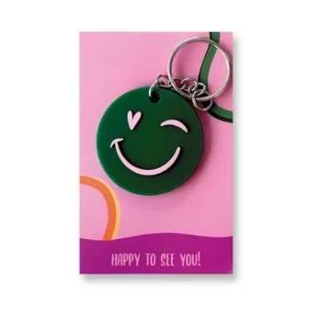 Sleutelhanger Smiley + Hart