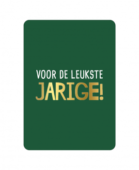 Kaart voor de leukste JARIGE
