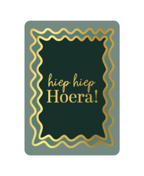 Kaart hiep hiep Hoera!