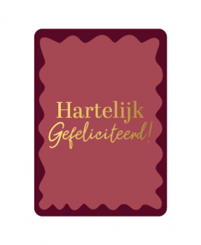 Kaart Hartelijk Gefeliciteerd