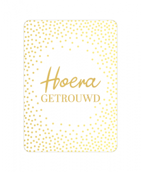 Hoera getrouwd