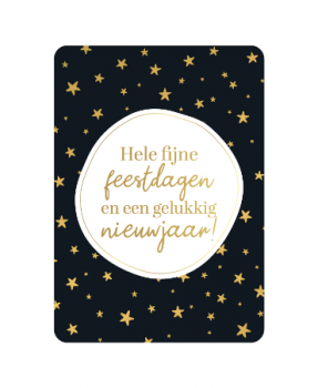 Kaart Hele fijne feestdagen en een gelukkig nieuwjaar