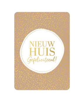 Kaart Nieuw Huis Gefeliciteerd