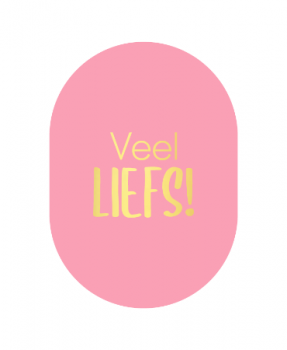 Kaart Ovaal Veel Liefs!