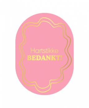 Kaart Ovaal Hartstikke Bedankt