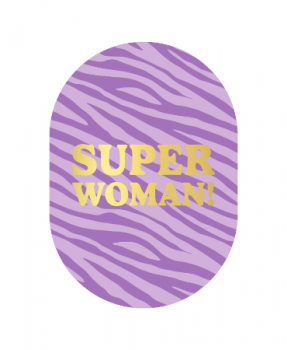 Kaart Ovaal Super woman