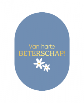 Kaart Ovaal Van harte Beterschap
