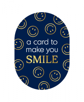 Kaart Ovaal a card to make you SMILE