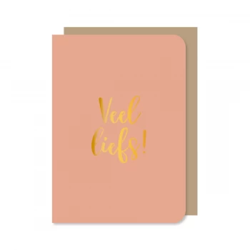 Dubbele kaart Veel liefs