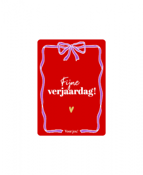 Minikaartje Fijne Verjaardag!