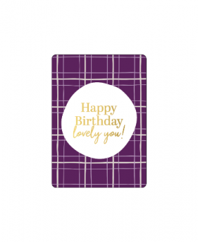 Minikaartje Happy Birthday lovely you