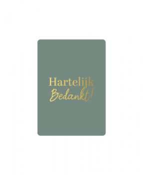 Minikaartje Hartelijk Bedankt!