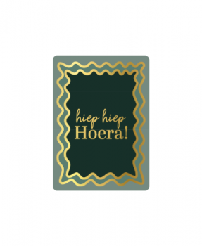 Minikaartje hiep hiep Hoera!