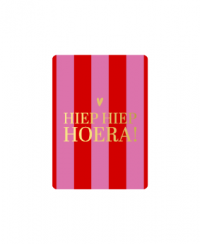 Minikaartje HIEP HIEP HOERA