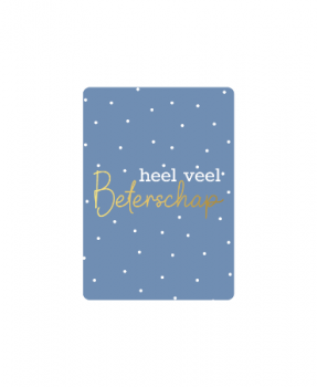 Minikaartje heel veel Beterschap!