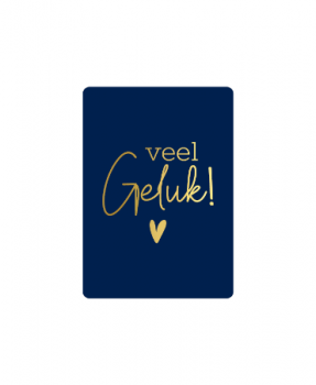 Minikaartje veel Geluk