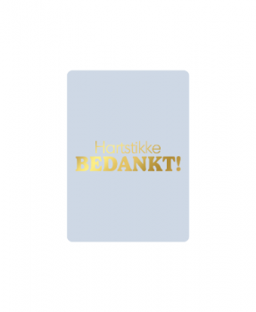 Minikaartje Hartstikke Bedankt