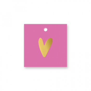 Cadeaulabel Hart Roze