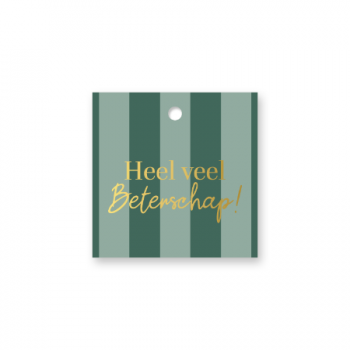 Cadeaulabel Heel veel beterschap