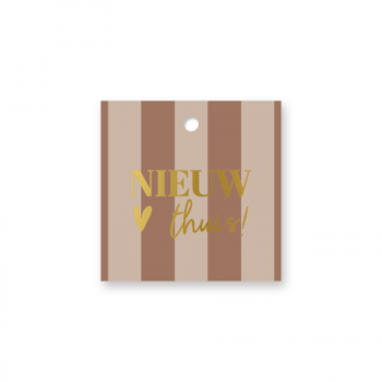 Cadeaulabel Nieuw thuis