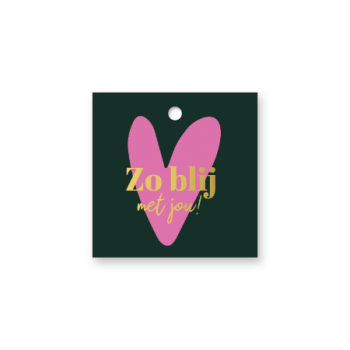Cadeaulabel Zo blij met jou