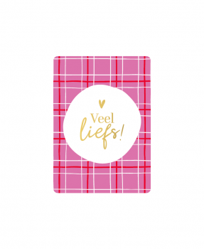 Minikaartje Veel Liefs!