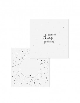 Dubbele kaart met envelop Een nieuw Thuis