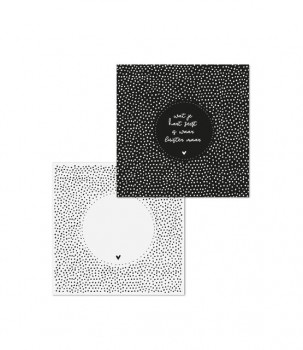 Dubbele kaart met envelop Wat je hart zegt is waar...