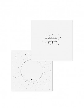Dubbele kaart met envelop De allerliefste papa