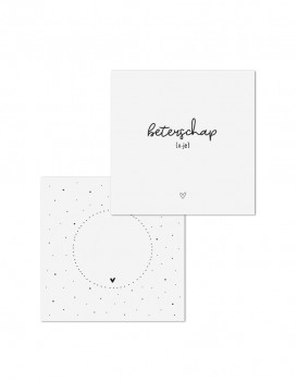 Dubbele kaart met envelop Beterschap