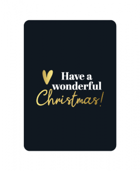 Kaart Have a wonderful Christmas