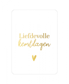 Kaart Liefdevolle kerstdagen