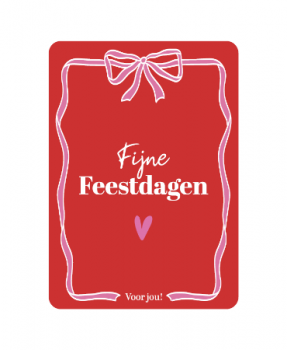 Kaart Fijne Feestdagen voor jou!