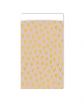 Cadeauzakjes Lots of Love 7 x 13 cm 5 stuks