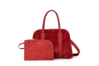 Kunst bont Handtas Bordeaux