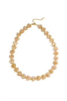 Halsketting Hart Zand/Beige