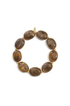 Kralen armband bruin