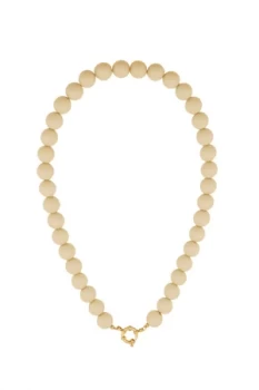 Kralenketting 12 mm beige