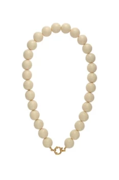 Kralenketting 15 mm beige
