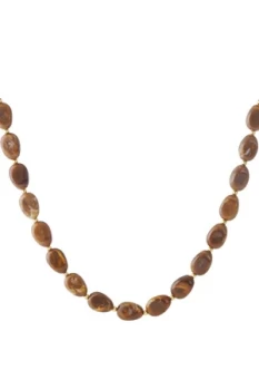 Kralen ketting bruin